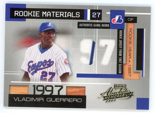 Vladimir Guerrero 2003 Playoff Rookie Materials Patch Relic #RM-3