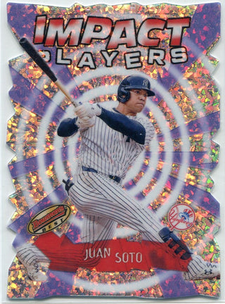 Juan Soto 2024 Bowman's Best Impact Players Mini Diamond Refractor Die-Cut Card #IP-28