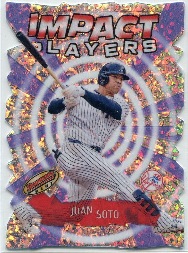 Juan Soto 2024 Bowman's Best Impact Players Mini Diamond Refractor Die-Cut Card #IP-28