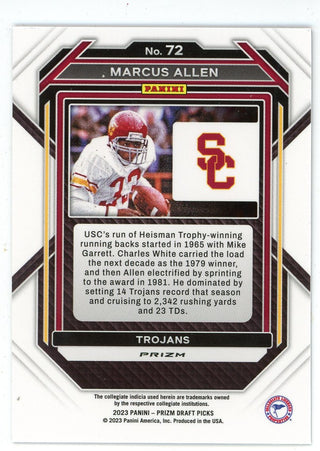 Marcus Allen 2023 Panini Prizm Draft Picks #72