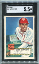 Curt Simmons 1952 Topps Card #203 SGC Graded 5.5