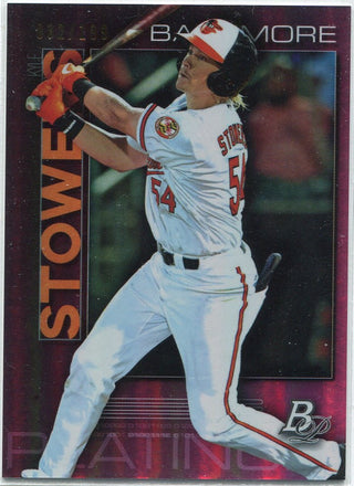 Kyle Stowers 2020 Bowman Platinum Pink Parallel RC #TOP-85 32/199