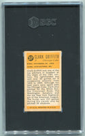 Clark Griffith 1963 Bazooka Greats Card #37 SGC Graded 3.5