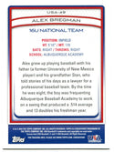Alex Bregman Topps USA Baseball 2010