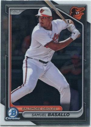 Samuel Basallo 2024 Bowman Draft Chrome RC #BDC-128