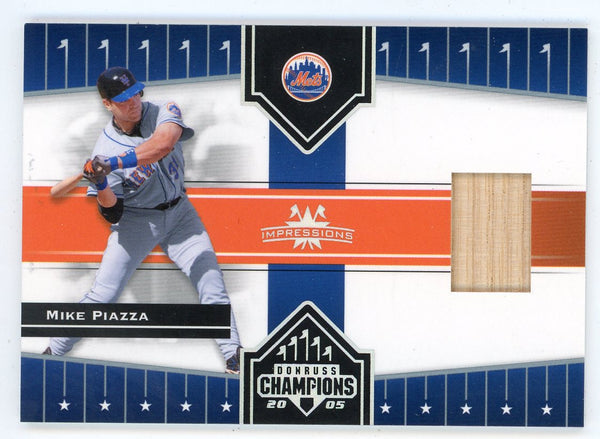 Mike Piazza 2005 Donruss Champions Impressions Bat Relic #407