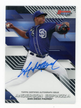 Anderson Espinoza 2017 Topps Bowman's Best Autograph Issue#B17-AE Card