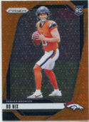Bo Nix 2024 Panini Prizm Orange Disco Prizm RC #309