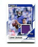 Lamar Jackson 2018 Panini Donruss Threads Jersey Card #DTHLJA