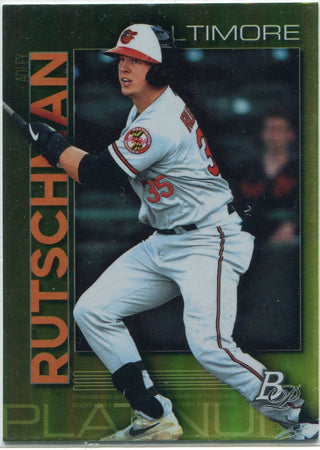 Adley Rutschman 2020 Bowman Platinum Chartreuse Parallel RC #TOP-15