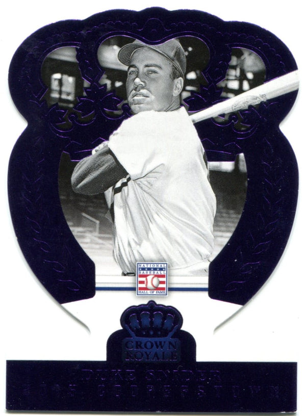 Duke Snider 2015 Panini Crown Royale Purple Parallel Card #28 12/50