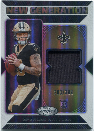 Spencer Rattler 2024 Panini Certified New Generation Jersey RC #NGS-SPR 283/399