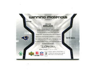 Isaac Bruce 2007 Upper Deck Winning Materials #WM-1B Card