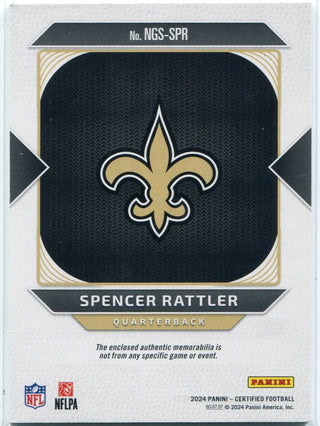 Spencer Rattler 2024 Panini Certified New Generation Jersey RC #NGS-SPR 283/399