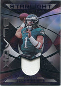Jalen Hurts 2024 Panini Black Purple Parallel Jersey Card #SM-JH 14/99
