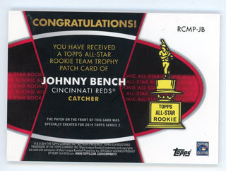 Johnny Bench 2014 Topps 1968 All-Star Rookie Patch Relic #RCMP-JB