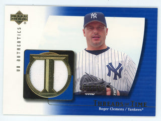 Roger Clemens 2003 Upper Deck Threads of Time Patch Relic #TT-RC