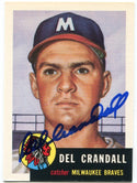Del Crandall Autographed 1991 Topps Archives Card #197