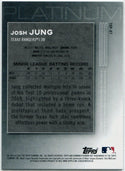 Josh Jung 2020 Bowman Platinum Pink Parallel RC #TOP-97 121/199