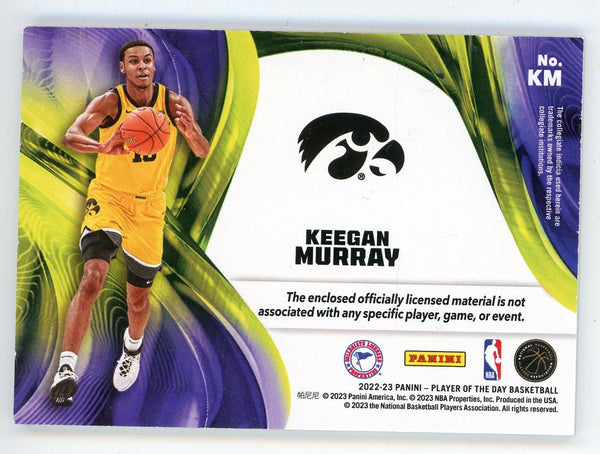 Keegan Murray 2022-23 Panini Player of the Day Patch Relic Rookie Card #NM