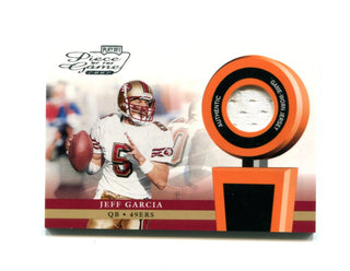 Jeff Garcia 2002 Playoff Corporation Piece of the Game #POG-25 Card