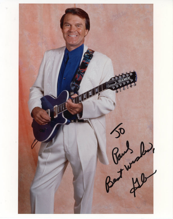 Glen Campbell Autographed 8x10 Photo