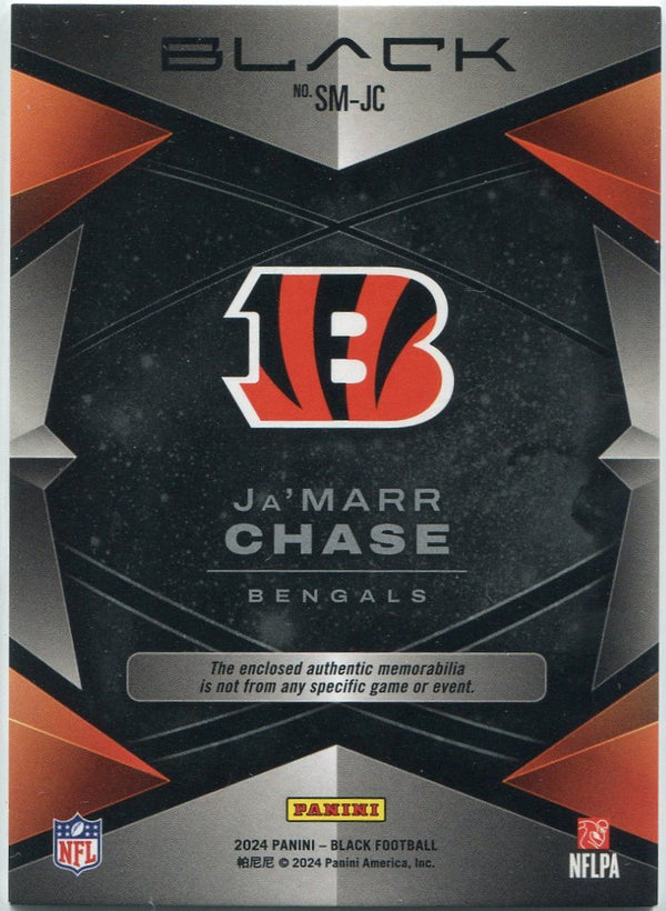 Ja'Marr Chase 2024 Panini Black Jersey Card #SM-JC 164/199