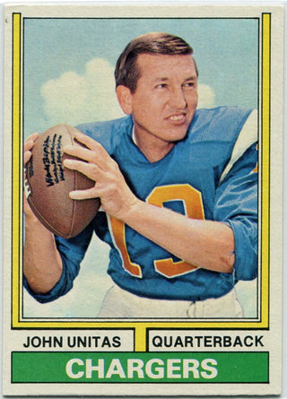 John Unitas 1974 Topps Card #150