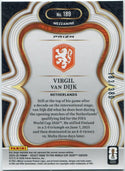 Virgil Van Dijk 2025 - 2026 Panini Select Road To FIFA World Cup Black And White Cracked Ice Card #189 183/380