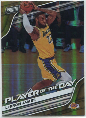 LeBron James 2020 - 2021 Panini Player Of The Day Foil Card #1