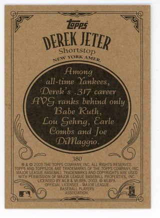 Derek Jeter 2003 Topps 206 #380