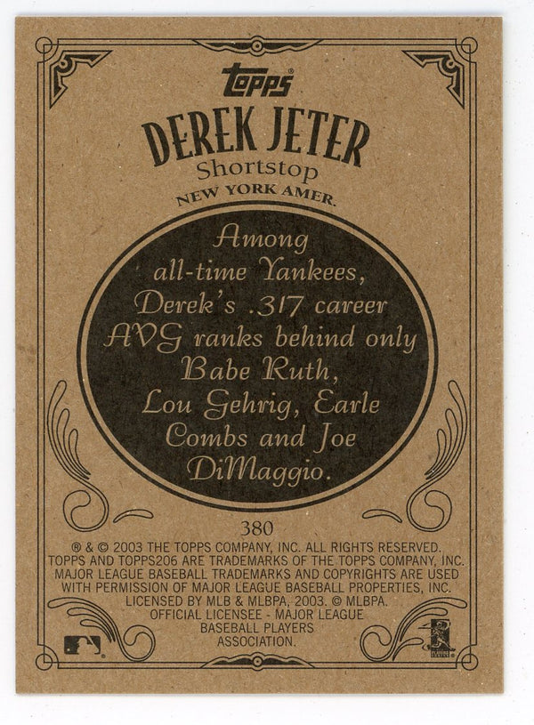 Derek Jeter 2003 Topps 206 #380