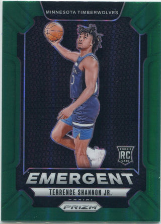 Terrence Shannon Jr 2024 - 2025 Panini Prizm Emergent Green Prizm RC #17