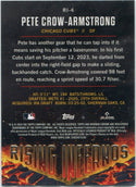Pete Crow-Armstrong 2024 Bowman Chrome Rising Infernos Card #RI-4