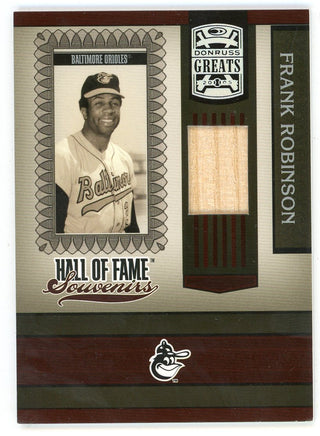 Frank Robinson 2005 Donruss Greats HOF Souvenirs Bat Relic #HOFS-15
