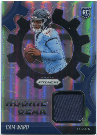 Cam Ward 2025 Panini Prizm Rookie Gear Silver Prizm Jersey RC #RGR-CWD