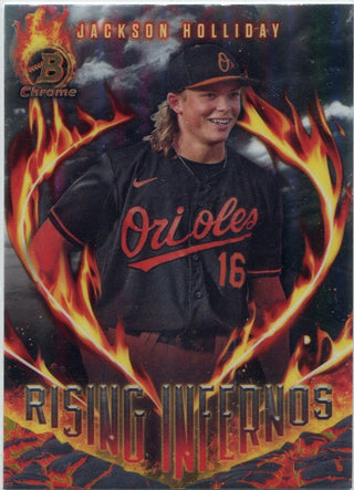 Jackson Holliday 2024 Bowman Chrome Rising Infernos Card #RI-9