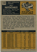Ray Nitschke 1971 Topps Card #133