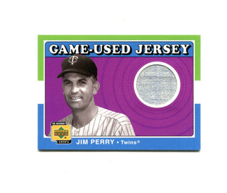 Jim Perry 2001 Upper Deck Game-Used Jersey #J-JP Card