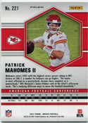Patrick Mahomes 2021 Panini Mosaic Pink Camo Prizm Card #221