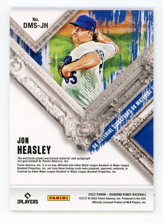 Jon Heasley 2022 Panini Autograph Issue #DMS-JH Card