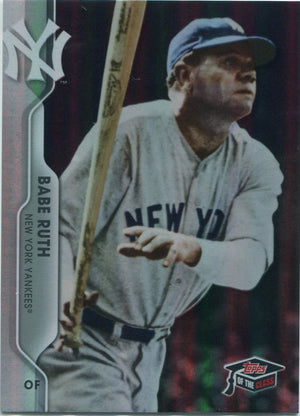 Babe Ruth 2020 Topps Of The Class Greats Rainbow Foil Card #TCG-1 173/299