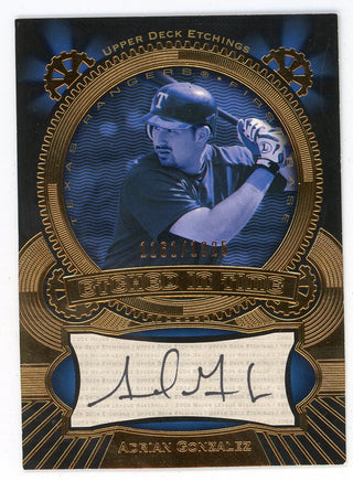 Adrian Gonzalez 2004 Upper Deck Etchings Etched in Time Autographed #ET-AG