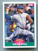 Nolan Ryan 1989 Score 2T Autographed Card 191/500  (JSA )