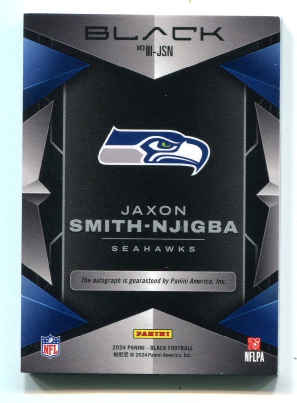 Jaxon Smith-Njigba 2023 Panin Blacki Instant Impact #IIIJSN Autographed Card  /50