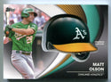 Matt Olson 2022 Topps Series Two Commemorative Batting Helmet Card #BHMO