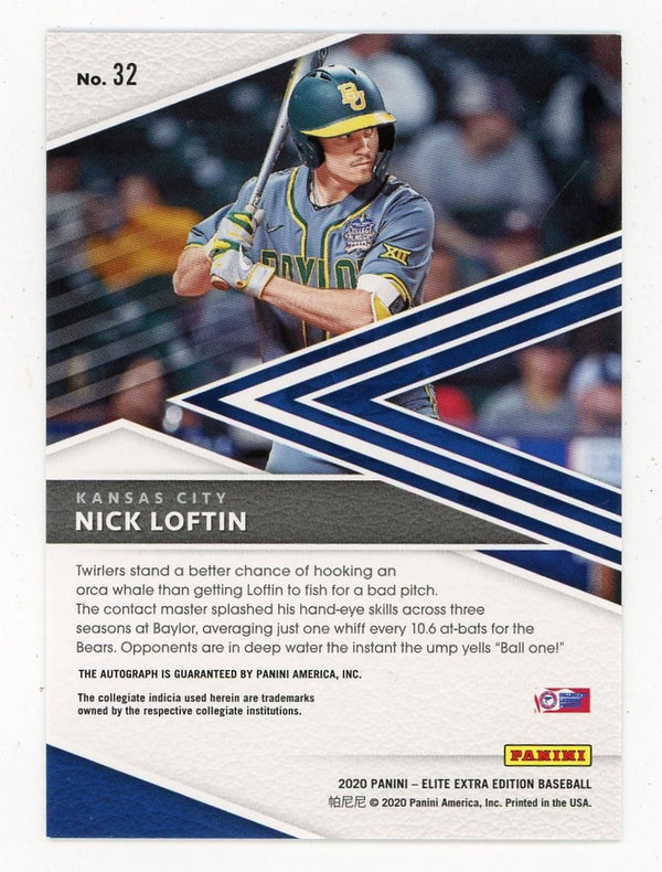 Nick Loftin 2020 Panini Elite Extra Edition Silver #32 Card