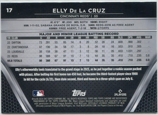 Elly De La Cruz 2024 Topps Chrome Black RC #17