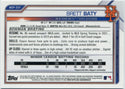 Brett Baty 2021 Bowman Chrome Prospects Sapphire Green Refractor RC #BCP-237 100/125