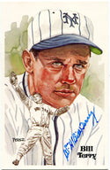 Bill Terry Autographed Perez Steele Galleries Postcard 9359/10,000 (JSA)